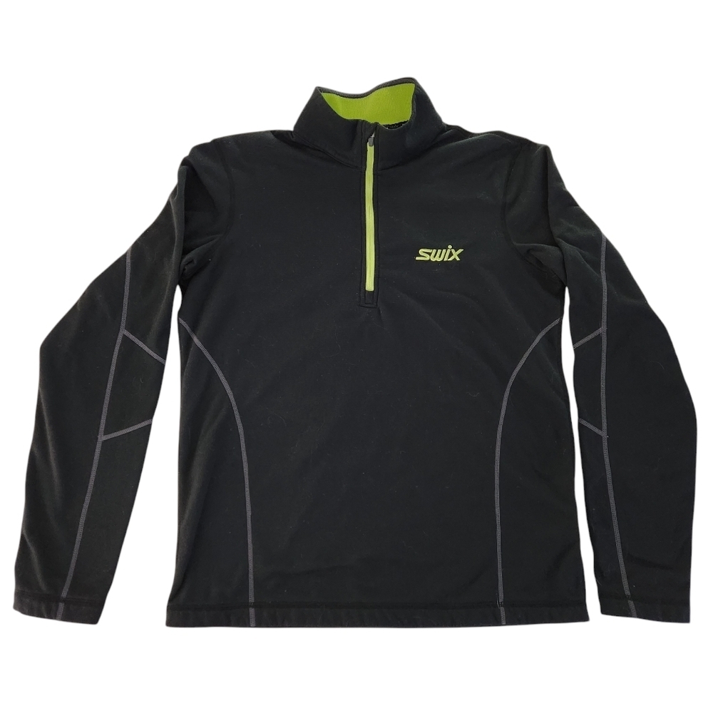 SWIX Black Half-Zip  mid layer men’s size s - Picture 3 of 12